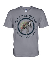 SAVE THE OCEAN V-Neck T-Shirt tile