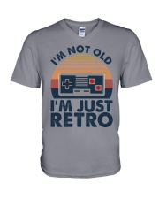 I'M NOT OLD I'M JUST RETRO V-Neck T-Shirt tile