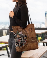 Yoga Leather Pattern Print All-over Tote aos-all-over-tote-lifestyle-front-04