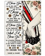 FIREFIGHTER COUPLE - CUSTOM NAME 11x17 Poster front