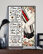 FIREFIGHTER COUPLE - CUSTOM NAME 11x17 Poster lifestyle-poster-2