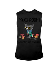 MUSHROOM BECAUSE MURDER IS WRONG Sleeveless Tee tile
