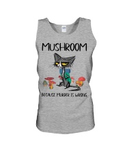 MUSHROOM BECAUSE MURDER IS WRONG Unisex Tank tile