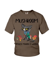 MUSHROOM BECAUSE MURDER IS WRONG Youth T-Shirt tile
