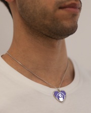 Mike Bone Jewels Metallic Heart Necklace aos-necklace-heart-metallic-lifestyle-2