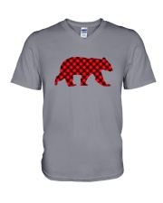 Red Flannel Bear - The Creative Mojo V-Neck T-Shirt thumbnail