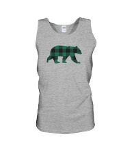 Green Flannel Bear Unisex Tank thumbnail