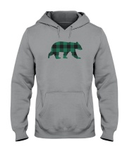 Green Flannel Bear Hooded Sweatshirt thumbnail