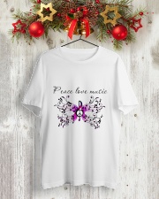 Peace Love Music Classic T-Shirt lifestyle-holiday-crewneck-front-2