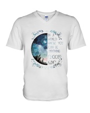IN A WORLD WHERE YOU CAN BE ANYTHING CHOOSE KIND V-Neck T-Shirt thumbnail