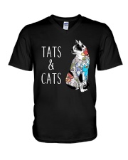 CAT TATTOO V-Neck T-Shirt thumbnail