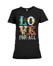 LOVE FOR ALL Premium Fit Ladies Tee thumbnail