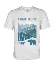 Camping V-Neck T-Shirt thumbnail