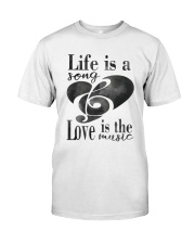 LIFE IS A SONG LOVE IS A MUSIC Premium Fit Mens Tee thumbnail