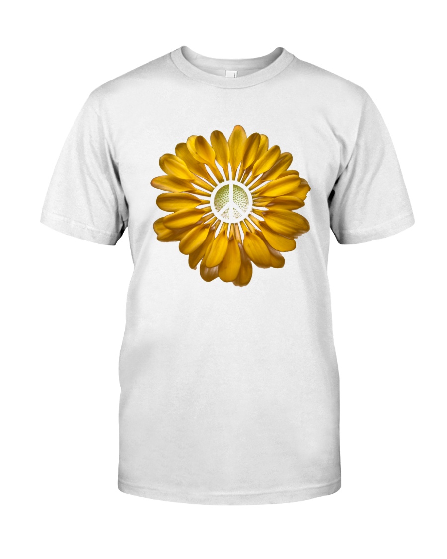 FLOWER PEACE Premium Fit Mens Tee