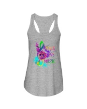 PEACE LOVE MUSIC Ladies Flowy Tank thumbnail