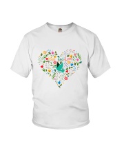 Peace And Love Youth T-Shirt thumbnail