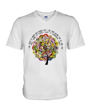 Myself What A Wonderful World V-Neck T-Shirt thumbnail