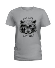 CP-D-0503193-Life Fast Eat Trash Ladies T-Shirt thumbnail