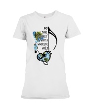 What A Wonderful World Premium Fit Ladies Tee thumbnail