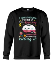 Camping Lady Crewneck Sweatshirt thumbnail