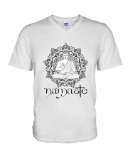 Namaste Buddha V-Neck T-Shirt thumbnail