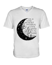 On A Dark V-Neck T-Shirt thumbnail