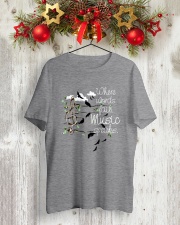 WHERE WORDS FAIL MUSIC SPEAKS Classic T-Shirt lifestyle-holiday-crewneck-front-2