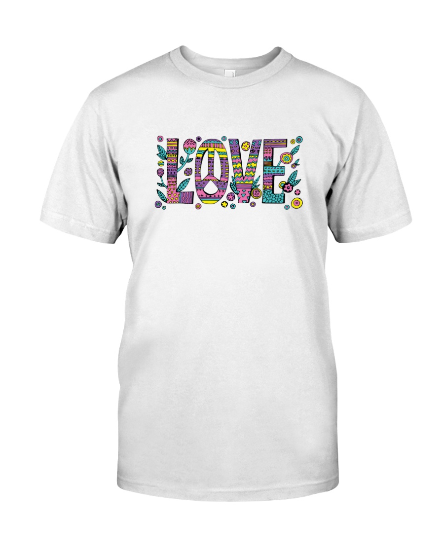 PEACE LOVE Premium Fit Mens Tee