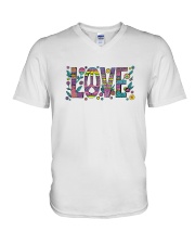 PEACE LOVE V-Neck T-Shirt thumbnail