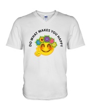 PEACE EMOJI V-Neck T-Shirt thumbnail
