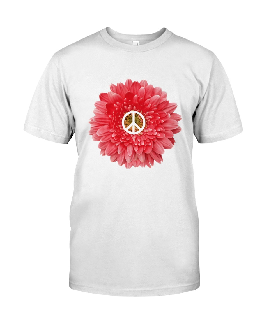 FLOWER PEACE Premium Fit Mens Tee