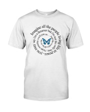 IMAGINE ALL THE PEOPLE LIVING LIFE IN PEACE Premium Fit Mens Tee thumbnail