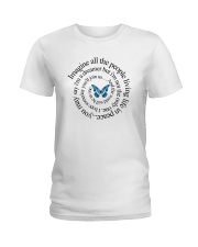 IMAGINE ALL THE PEOPLE LIVING LIFE IN PEACE Ladies T-Shirt thumbnail