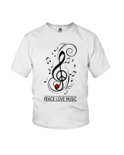 Peace Love Music Youth T-Shirt thumbnail