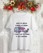 How To Avoid Stress Classic T-Shirt lifestyle-holiday-crewneck-front-2