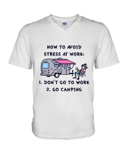 How To Avoid Stress V-Neck T-Shirt thumbnail