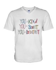 YOU IS KIND SMART IMPORTANT V-Neck T-Shirt thumbnail