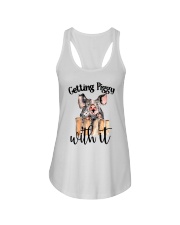 GETTING PIGGY WITH IT Ladies Flowy Tank thumbnail