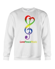 Peace Love Music Crewneck Sweatshirt thumbnail