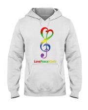 Peace Love Music Hooded Sweatshirt thumbnail