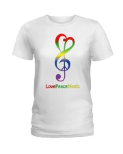 Peace Love Music Ladies T-Shirt thumbnail