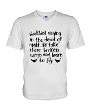 Blackbird Singging V-Neck T-Shirt thumbnail