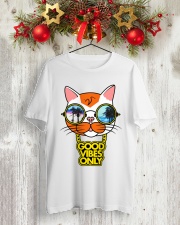 GOOD VIBES Classic T-Shirt lifestyle-holiday-crewneck-front-2