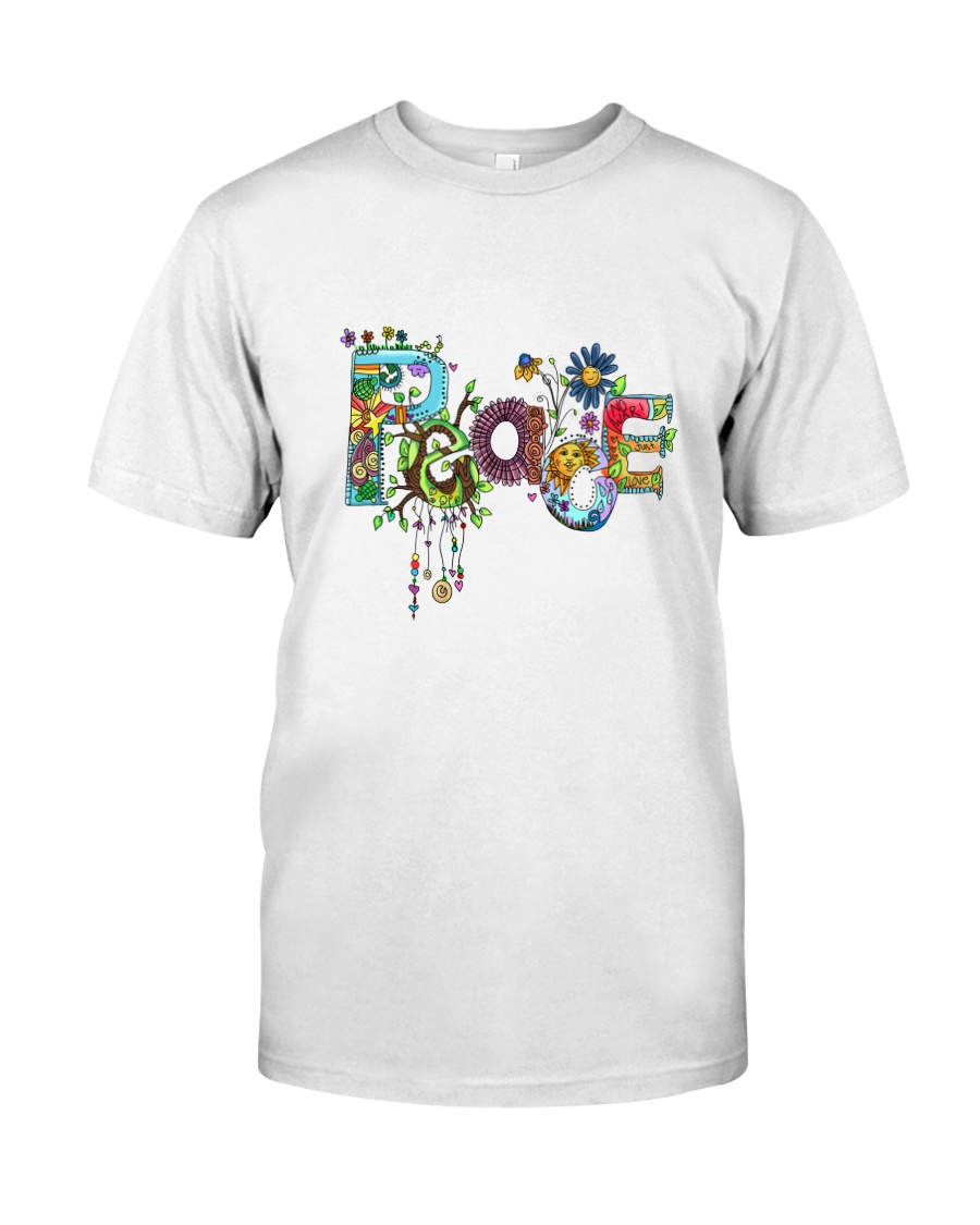 PEACE LOVE Premium Fit Mens Tee