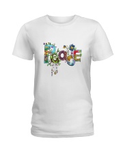 PEACE LOVE Ladies T-Shirt thumbnail