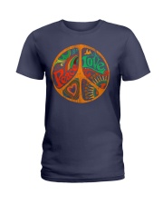PEACE LOVE Ladies T-Shirt thumbnail