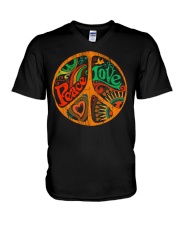 PEACE LOVE V-Neck T-Shirt thumbnail