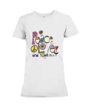 PEACE LOVE AND HIPPIESS Premium Fit Ladies Tee thumbnail