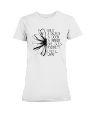 PEACE FLOWER Premium Fit Ladies Tee thumbnail
